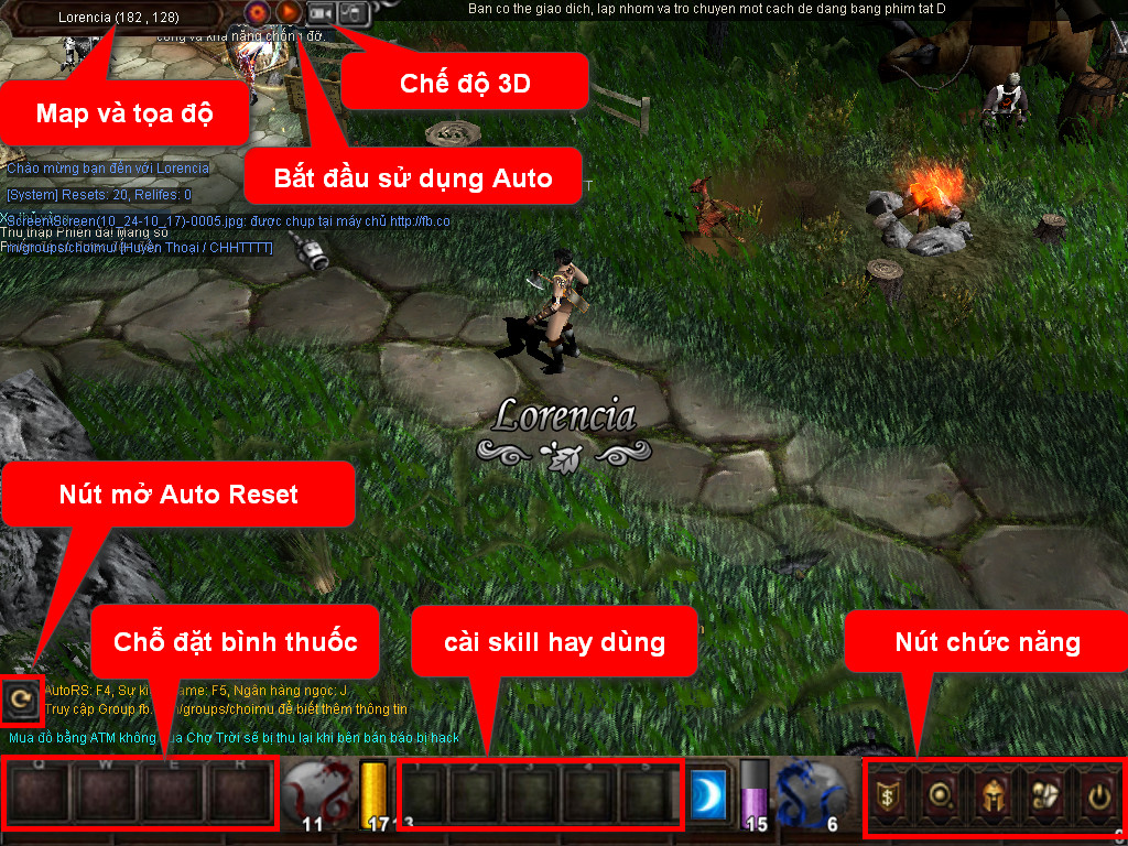 Chức năng chính của Game MU Hỏa Long Chức năng chính của Game MU Hỏa Long