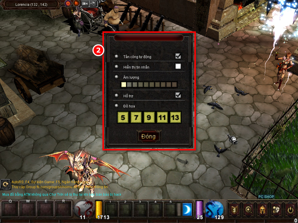 Chức năng chính của Game MU Hỏa Long Chức năng chính của Game MU Hỏa Long